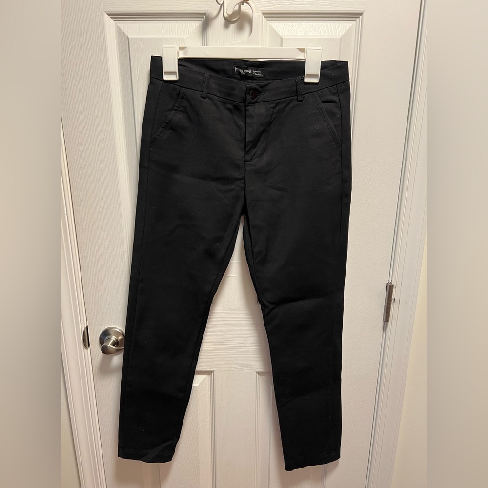 Black Straight Leg Pants